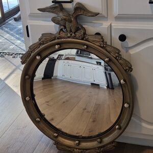 Antique Gold Eagle Wall Mirror